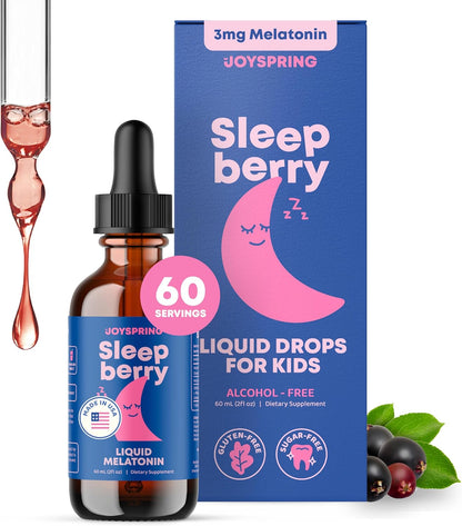GOTAS SLEEPBERRY PARA NIÑOS 🌙 — Apoya la rutina de descanso nocturno de forma natural, sin azúcar y sin alcohol