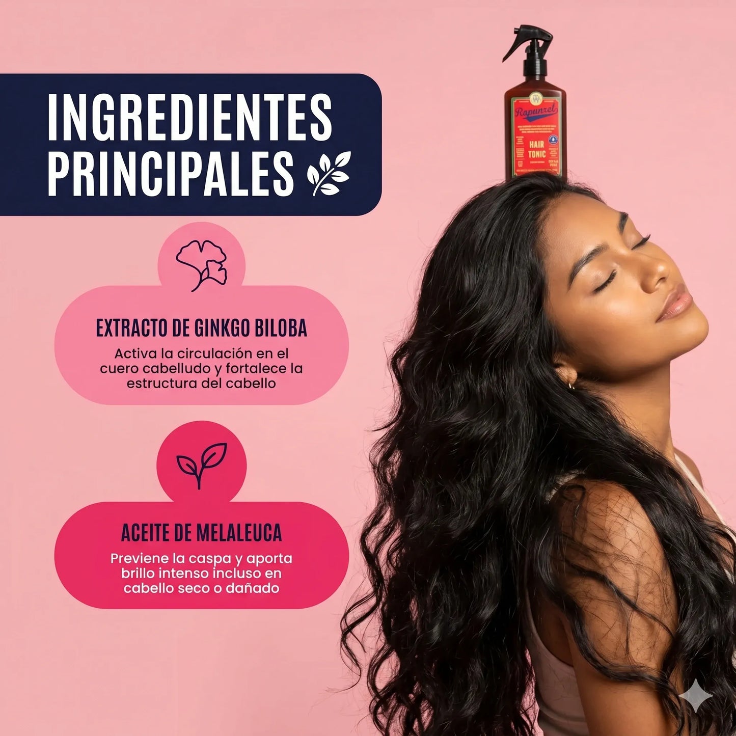 TÓNICO CAPILAR RAPUNZEL 💆 — Para un cabello que se ve más lleno, fuerte y con vida desde la raíz