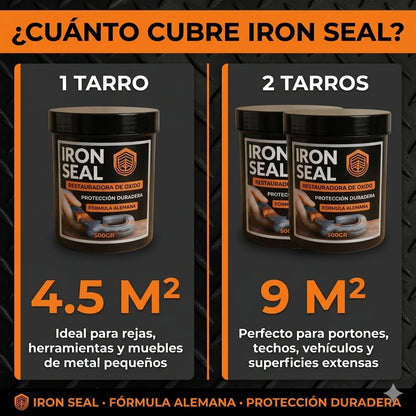 IRON SEAL RESTAURADOR DE ÓXIDO 🔧 — Elimina el óxido y protege el metal con una sola aplicación