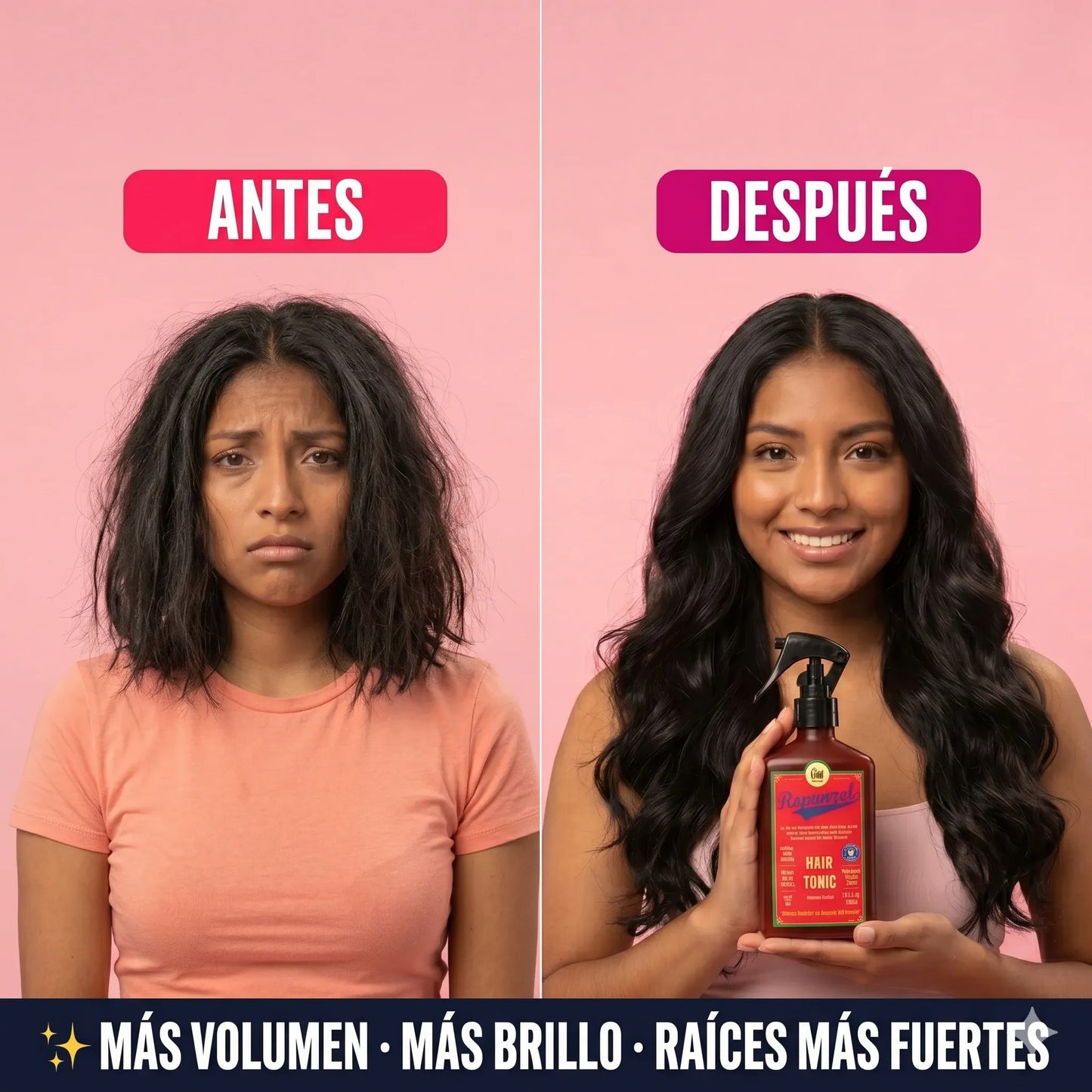 TÓNICO CAPILAR RAPUNZEL 💆 — Para un cabello que se ve más lleno, fuerte y con vida desde la raíz