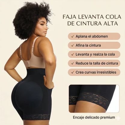 FAJA SHORT LEVANTA COLA CON CIERRE 👑 — Cintura definida, cola levantada y abdomen plano desde el primer uso