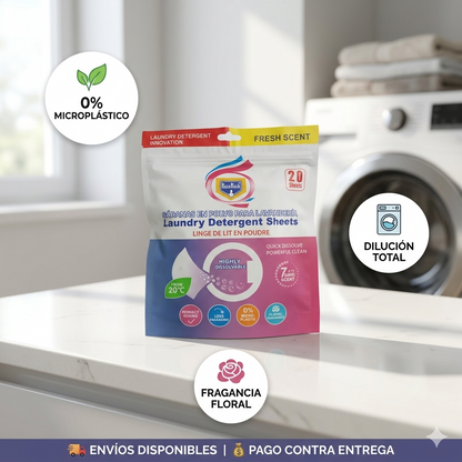 👕✨ LÁMINAS DE DETERGENTE PARA LAVANDERÍA – LIMPIEZA FÁCIL Y SIN ENREDOS ✨👕