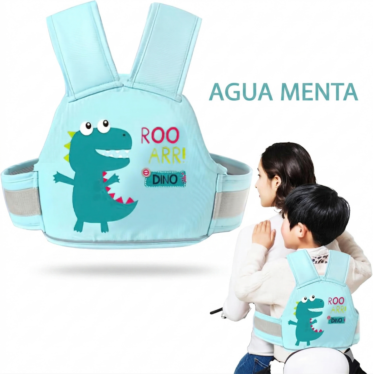 CHALECO DE MOTO INFANTIL UNISEX 🏍️ — Protege a tu hijo en cada viaje con diseño unitalla y agarre seguro