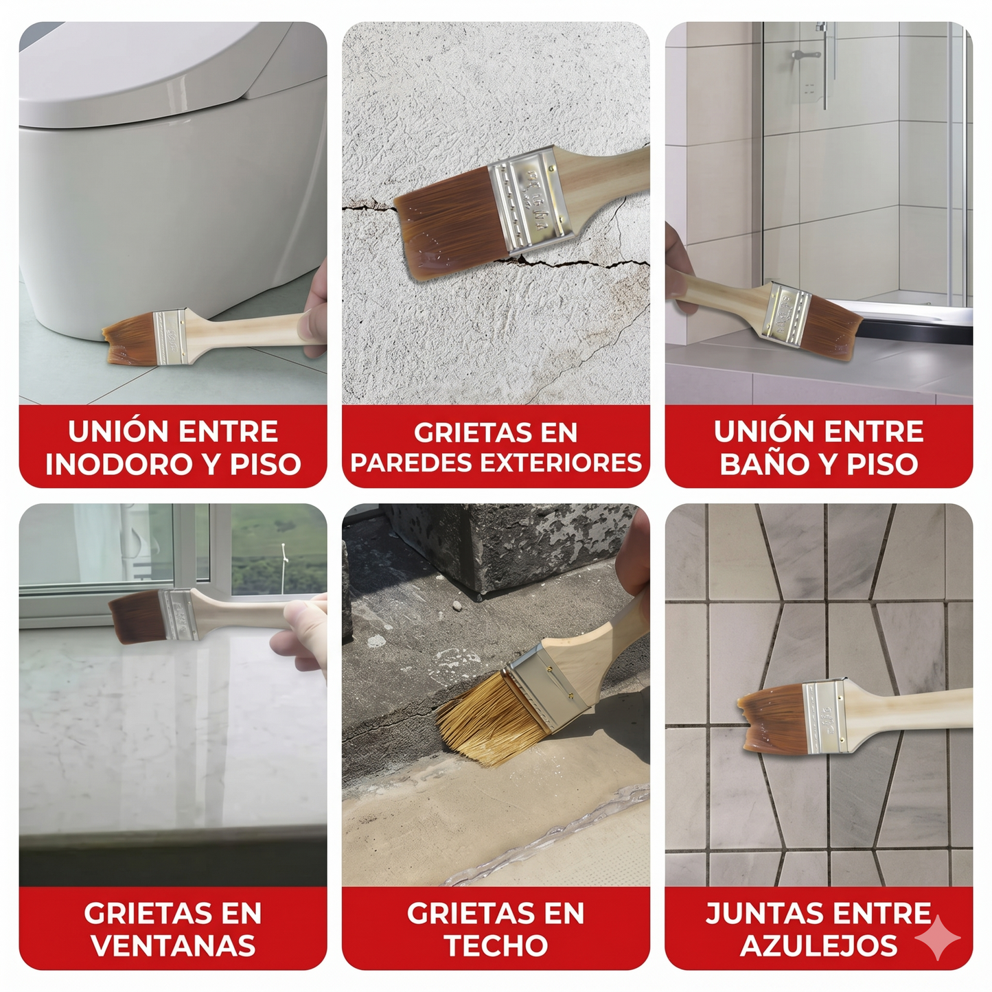 SELLADOR IMPERMEABILIZANTE TRANSPARENTE 🏠 — Sella goteras, grietas y filtraciones al instante sin albañil