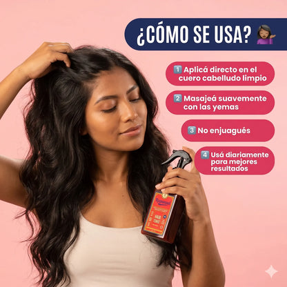 TÓNICO CAPILAR RAPUNZEL 💆 — Para un cabello que se ve más lleno, fuerte y con vida desde la raíz