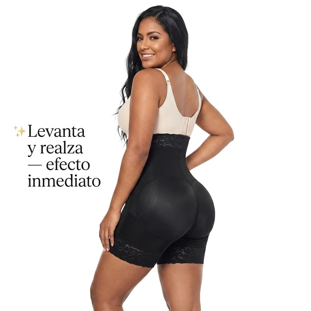 FAJA SHORT LEVANTA COLA CON CIERRE 👑 — Cintura definida, cola levantada y abdomen plano desde el primer uso