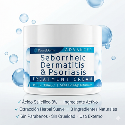 CREMA CALMANTE AVANZADA ROYCEDERM 🌿 — Alivia el enrojecimiento, la picazón y las escamas con extracto herbal suave