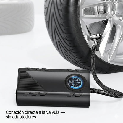 COMPRESOR DE AIRE PORTÁTIL 12V 🚗 — Inflá tus llantas en minutos sin depender de talleres ni gasolineras