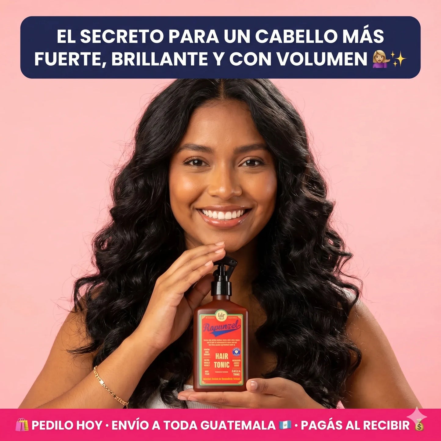 TÓNICO CAPILAR RAPUNZEL 💆 — Para un cabello que se ve más lleno, fuerte y con vida desde la raíz