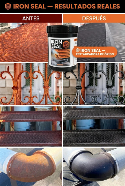 IRON SEAL RESTAURADOR DE ÓXIDO 🔧 — Elimina el óxido y protege el metal con una sola aplicación