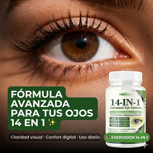 SUPLEMENTO VISUAL EVERVISION 14 EN 1 👁️ — Nutrición avanzada para el cuidado diario de tus ojos