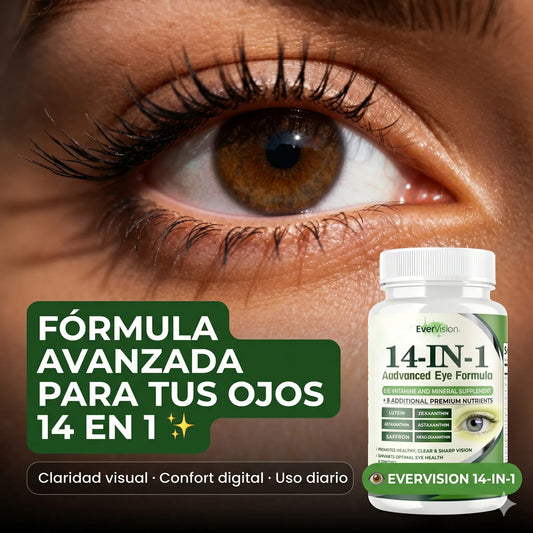 SUPLEMENTO VISUAL EVERVISION 14 EN 1 👁️ — Nutrición avanzada para el cuidado diario de tus ojos