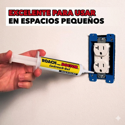 GEL MATA CUCARACHAS - ROACH DOCTOR - Elimina la Plaga desde la Raíz, Fácil y Sin Esfuerzo