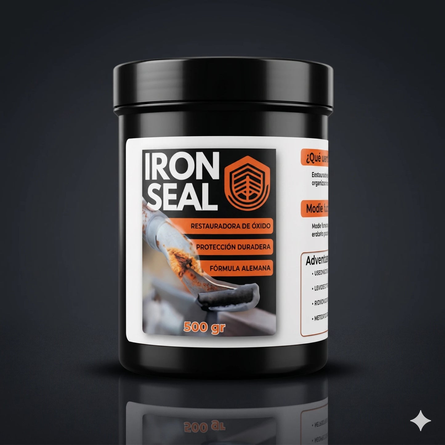 IRON SEAL RESTAURADOR DE ÓXIDO 🔧 — Elimina el óxido y protege el metal con una sola aplicación