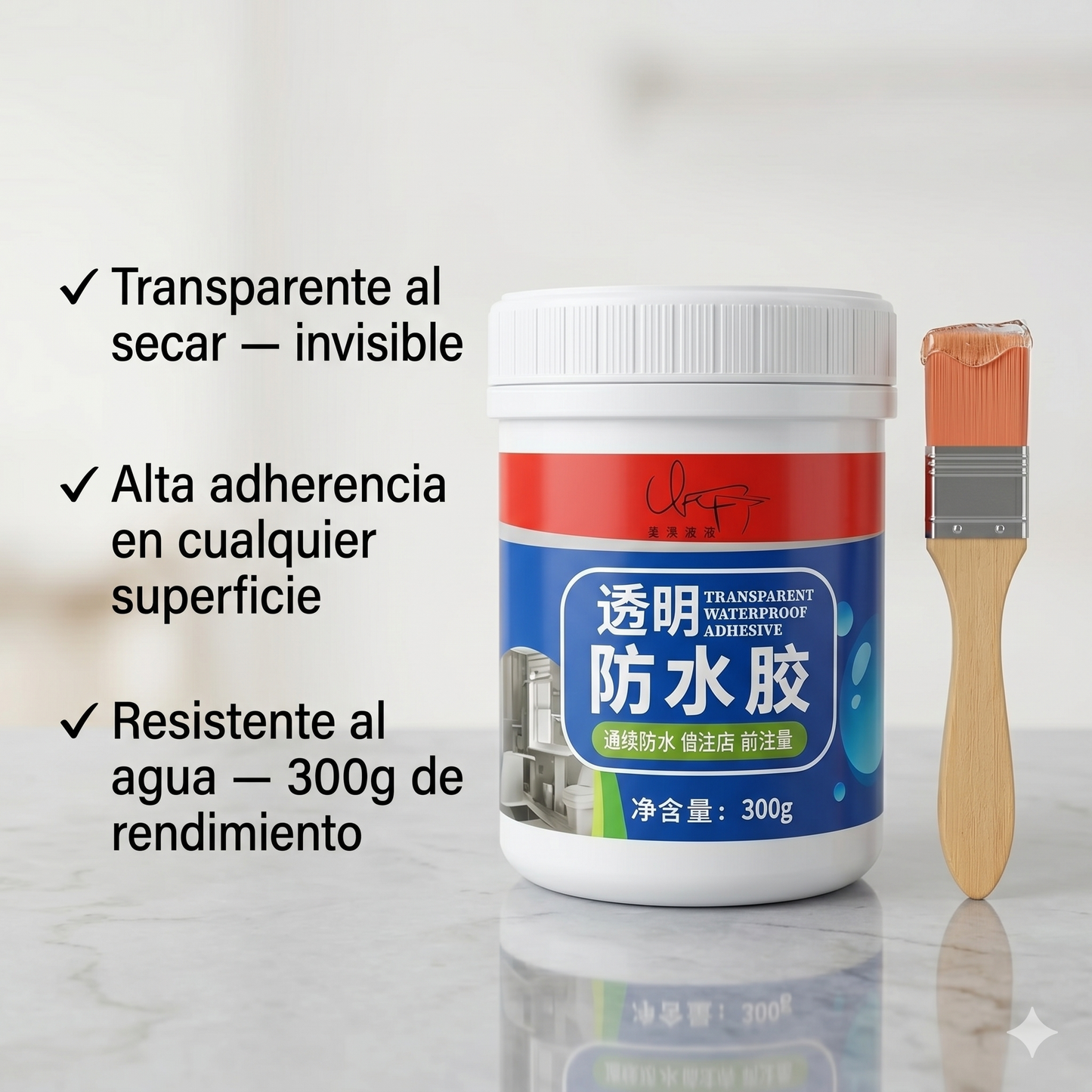SELLADOR IMPERMEABILIZANTE TRANSPARENTE 🏠 — Sella goteras, grietas y filtraciones al instante sin albañil
