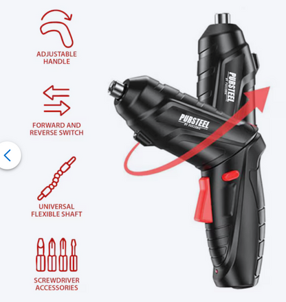 DESTORNILLADOR INALÁMBRICO 47 PCS – TODO EN UNA SOLA HERRAMIENTA ⚡🔧