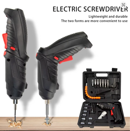 DESTORNILLADOR INALÁMBRICO 47 PCS – TODO EN UNA SOLA HERRAMIENTA ⚡🔧