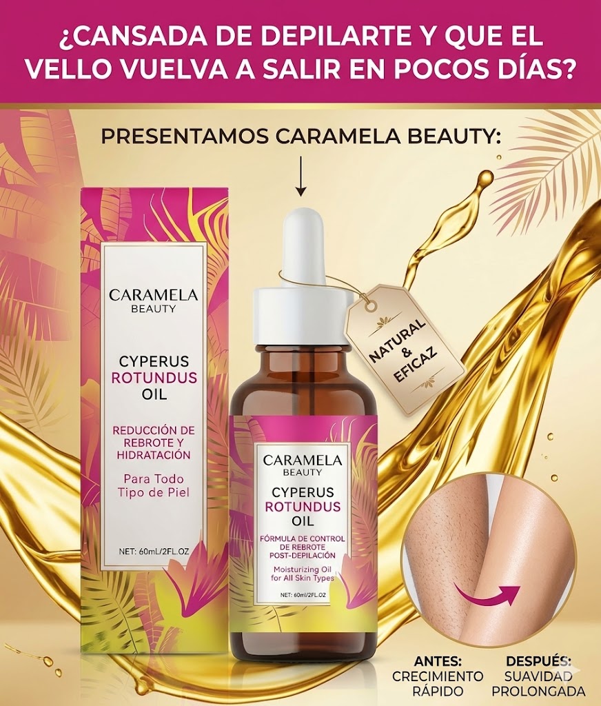 CYPERUS ROTUNDUS OIL - ELIMINA EL VELLO NO DESEADO DE FORMA NATURAL